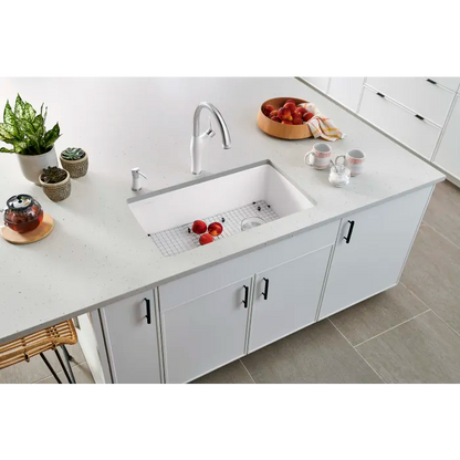 Blanco Diamond 33" Super Single Kitchen Sink Showing Undermount Installation