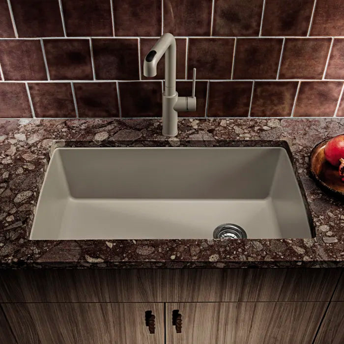 Blanco Diamond 33" Super Single Sink with Matching Linus Faucet