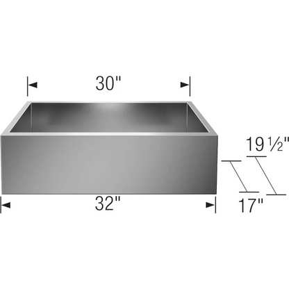 Additional measurements of Blanco Precision Apron Super Single Sink