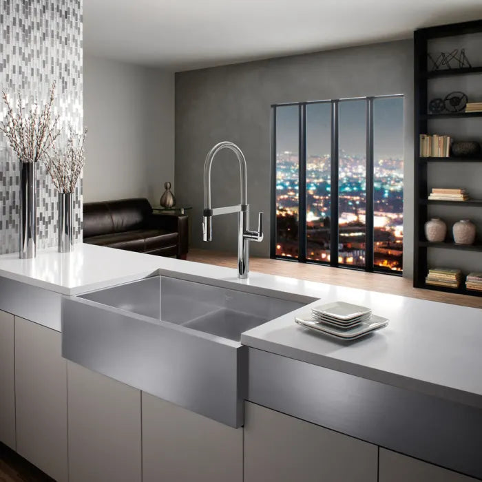 Lifestyle image of Blanco 32" Precision Apron Sink in Modern Condo