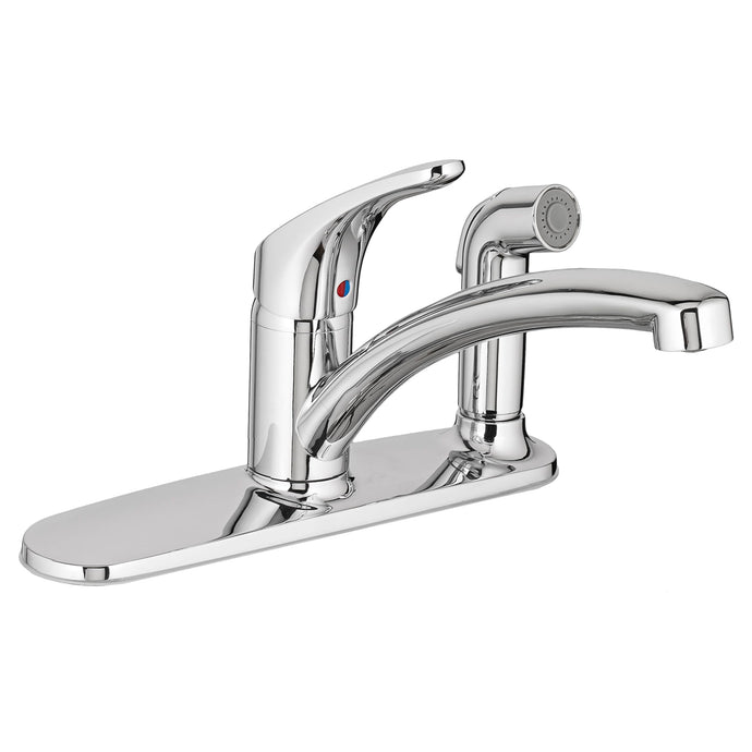 American Standard Colony® PRO Single-Handle Kitchen Faucet 1.5 gpm/5.7 L/min With Side Spray - 7074030 Kitchen Faucet American Standard Polished Chrome  