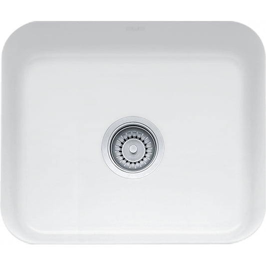 Franke Cisterna 21.62 x 17.38 White Undermount Single Bowl Fireclay Sink CCK110-19WH