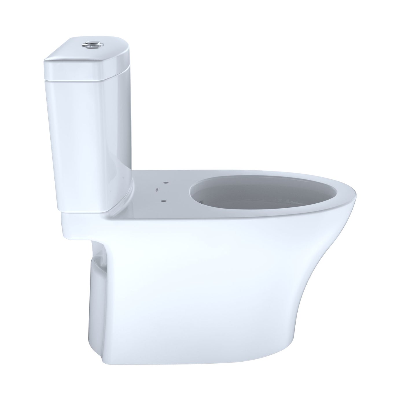 TOTO Aquia IV WASHLET+ Two-Piece Elongated Dual Flush 1.28 and 0.9 GPF Toilet with CEFIONTECT - MS446124CEM