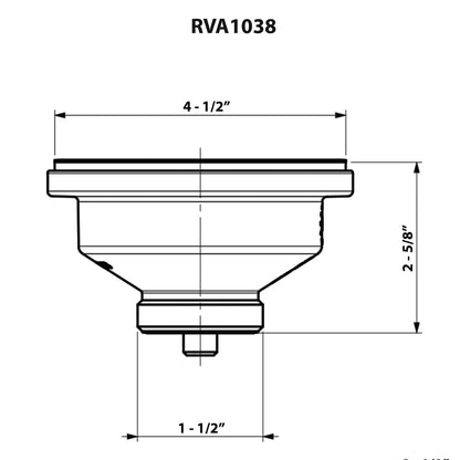 Ruvati Kitchen Sink Basket Strainer Drain Assembly - RVA1038