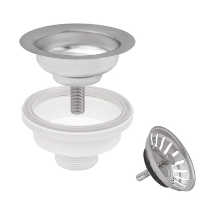 Ruvati Basket Strainer Drain Assembly for Thick Fireclay Sinks - RVA1039