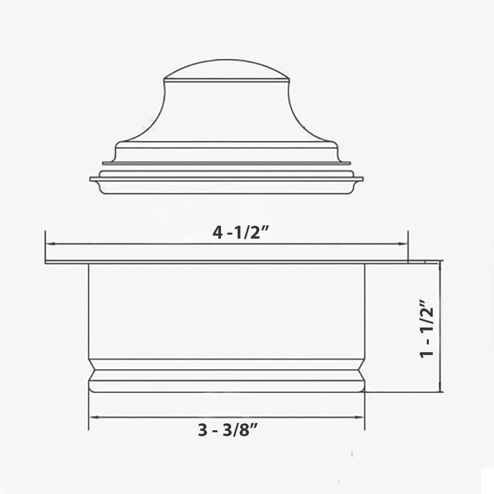 Ruvati Garbage Disposal Flange for Kitchen Sinks - Brass / Gold Tone Stainless Steel - RVA1041GG