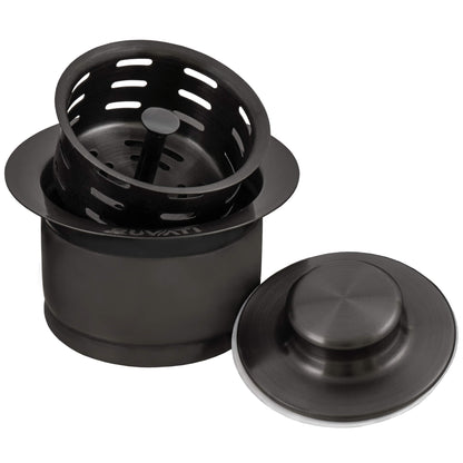 Ruvati Extended Garbage Disposal Flange with Deep Basket Strainer and Stopper - Stainless Steel - RVA1052ST