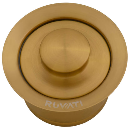 Ruvati Extended Garbage Disposal Flange with Deep Basket Strainer and Stopper - Stainless Steel - RVA1052ST