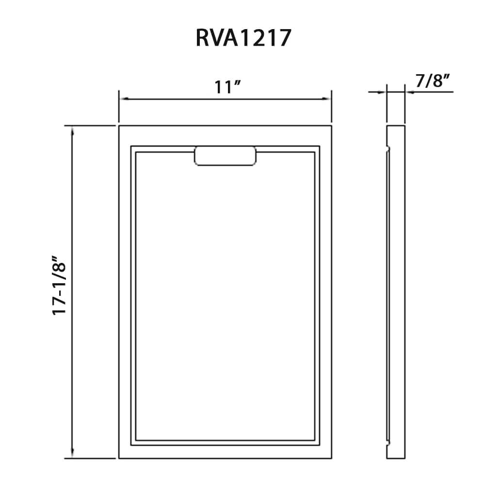 Ruvati 17 x 11 inch LedgeFit Replacement Cutting Board for Ruvati Workstation Sinks - RVA1217