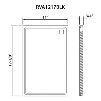 Ruvati 17 x 11 inch LedgeFit Replacement Cutting Board for Ruvati Workstation Sinks - RVA1217