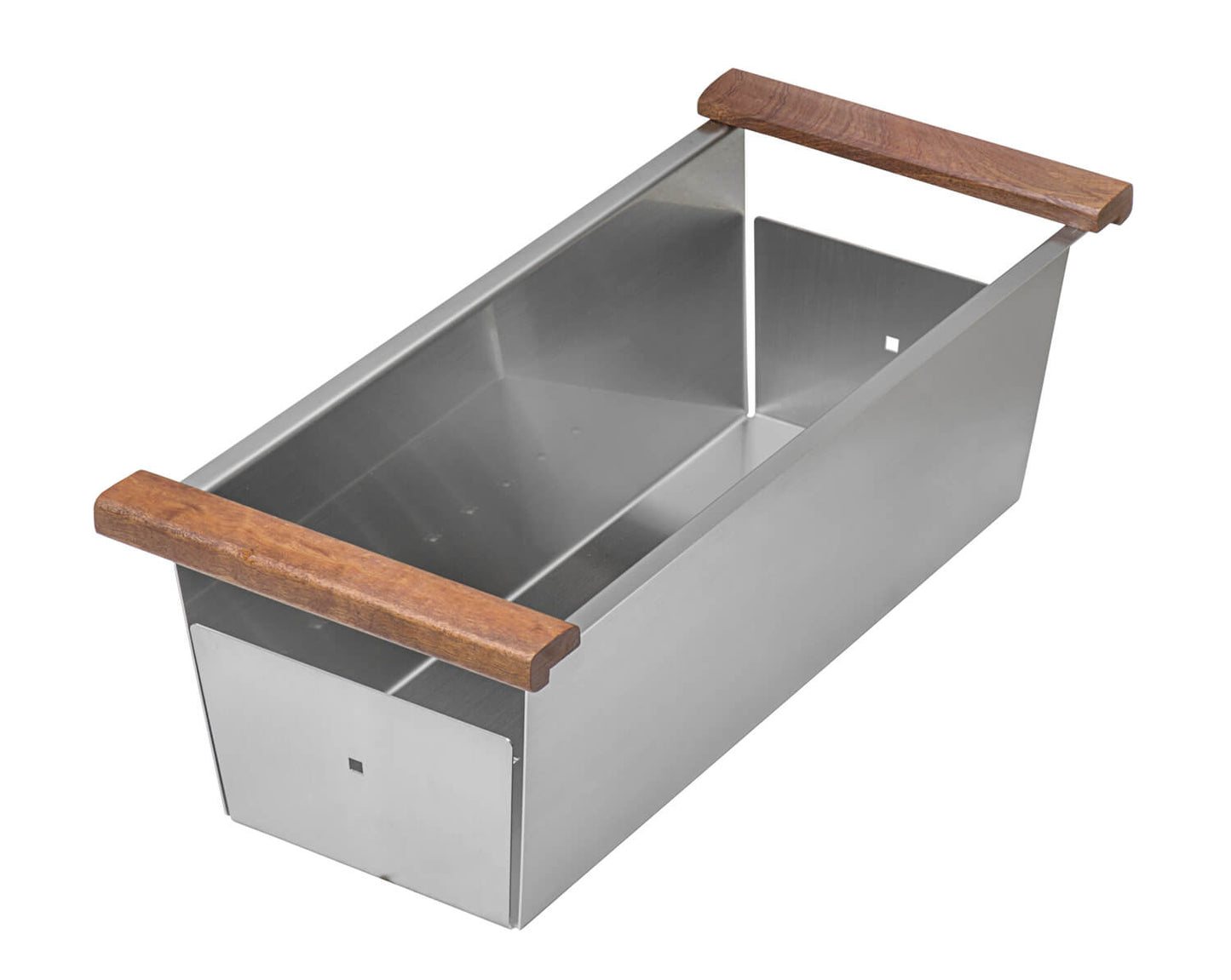 Ruvati Workstation Sink Replacement Colander 17 inch Stainless Steel with Wooden Handles - RVA1317