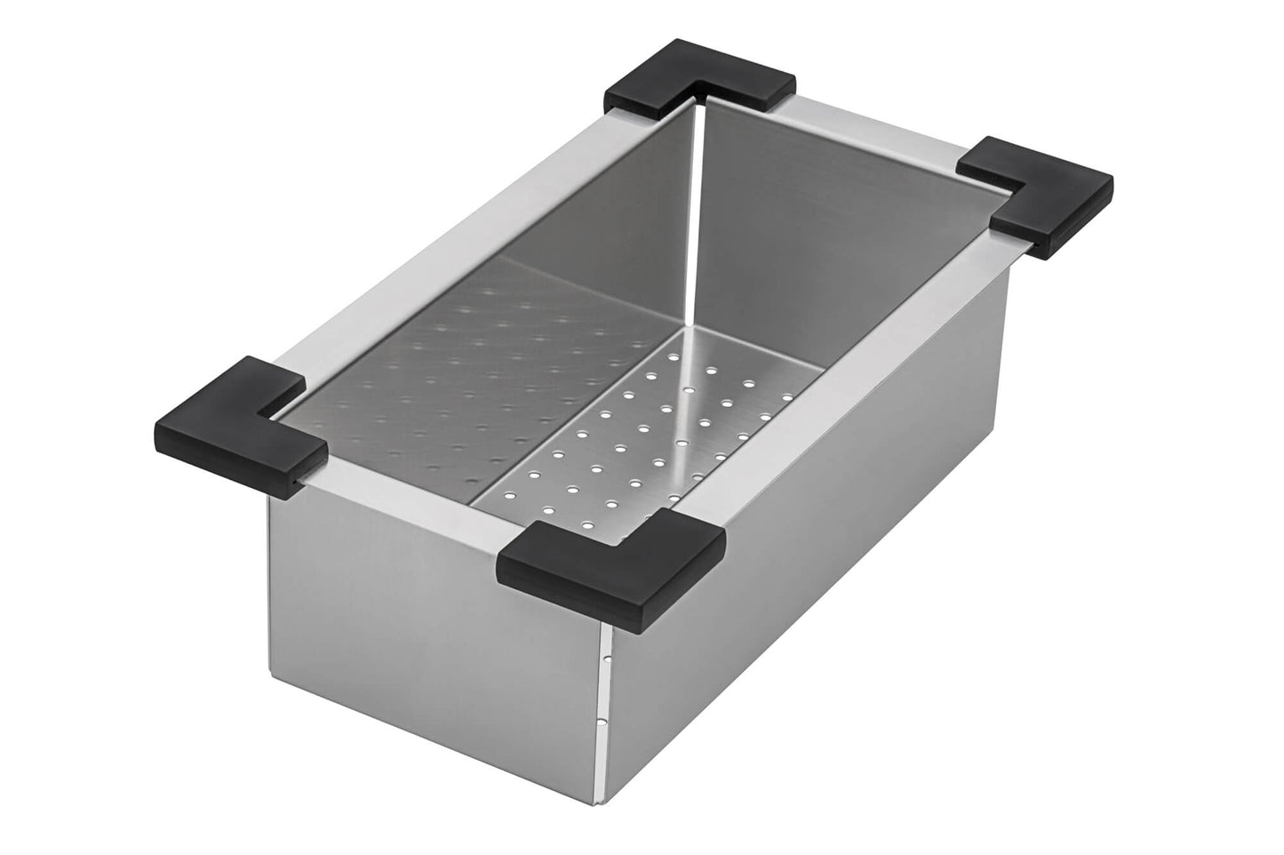 Ruvati Workstation Sink Replacement Colander 17 inch Stainless Steel with Plastic Corners - RVA1327