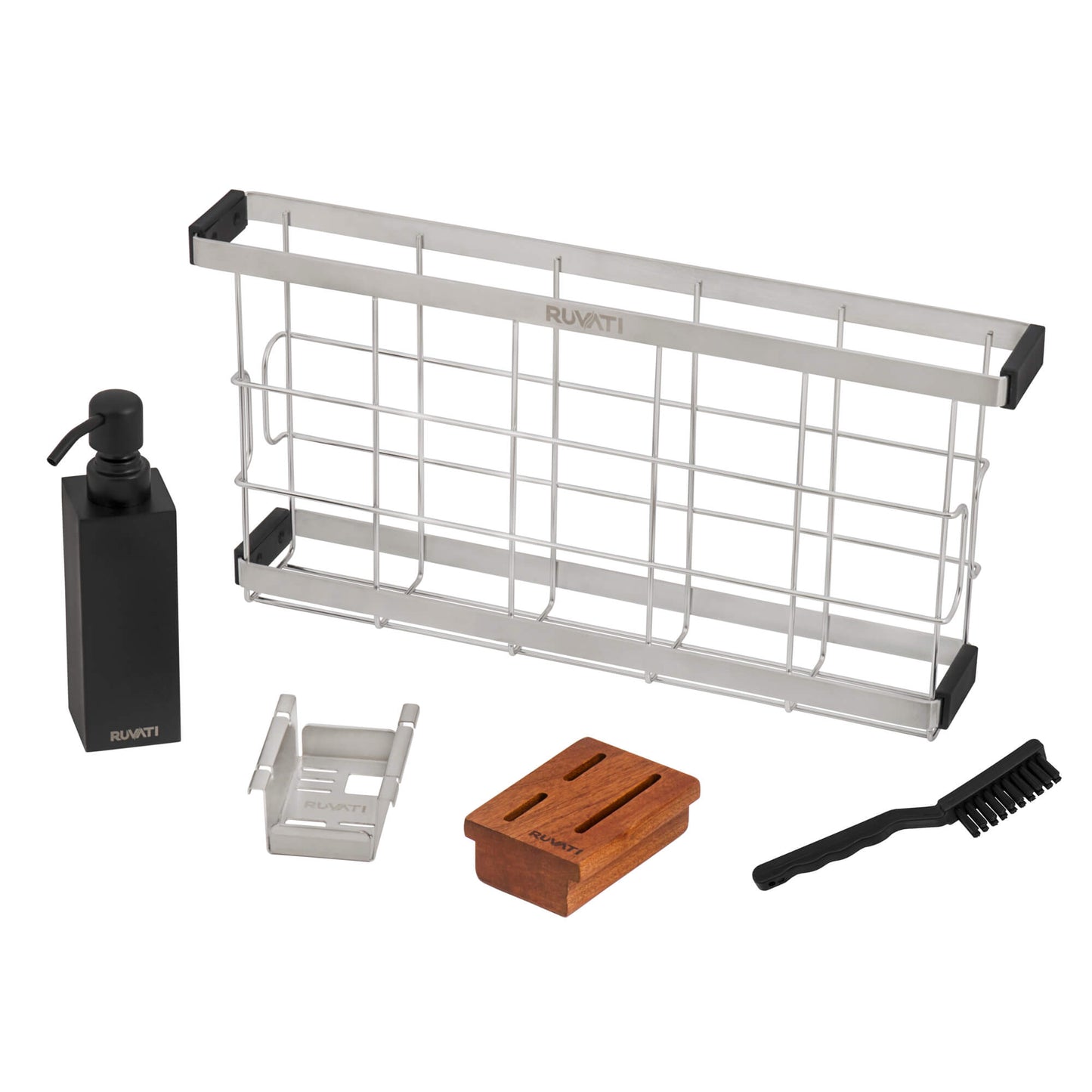 Ruvati Multi-function Workstation Organizer and Caddy with Soap Dispenser and Knife Block - RVA1580