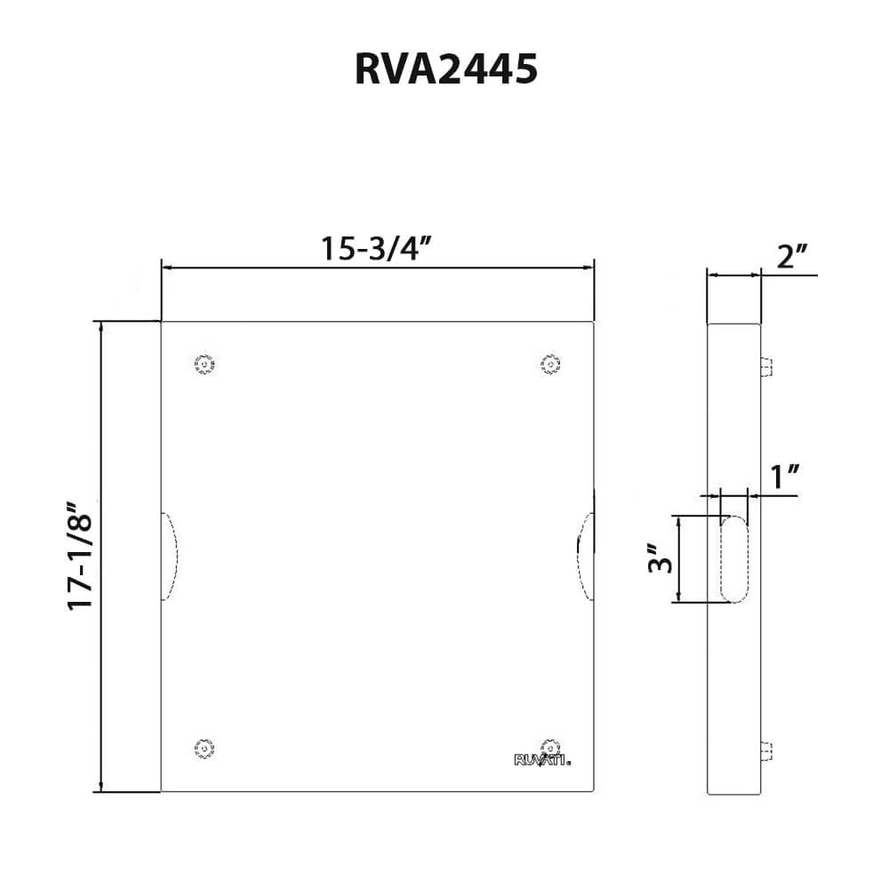 Ruvati 17 x 16 x 2 inch thick End-Grain Butcher Block Solid Wood Large Cutting Board - RVA2445