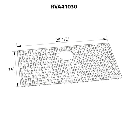 Ruvati Silicone Bottom Grid Sink Mat for RVG1030 and RVG2030 Sinks -RVA41030