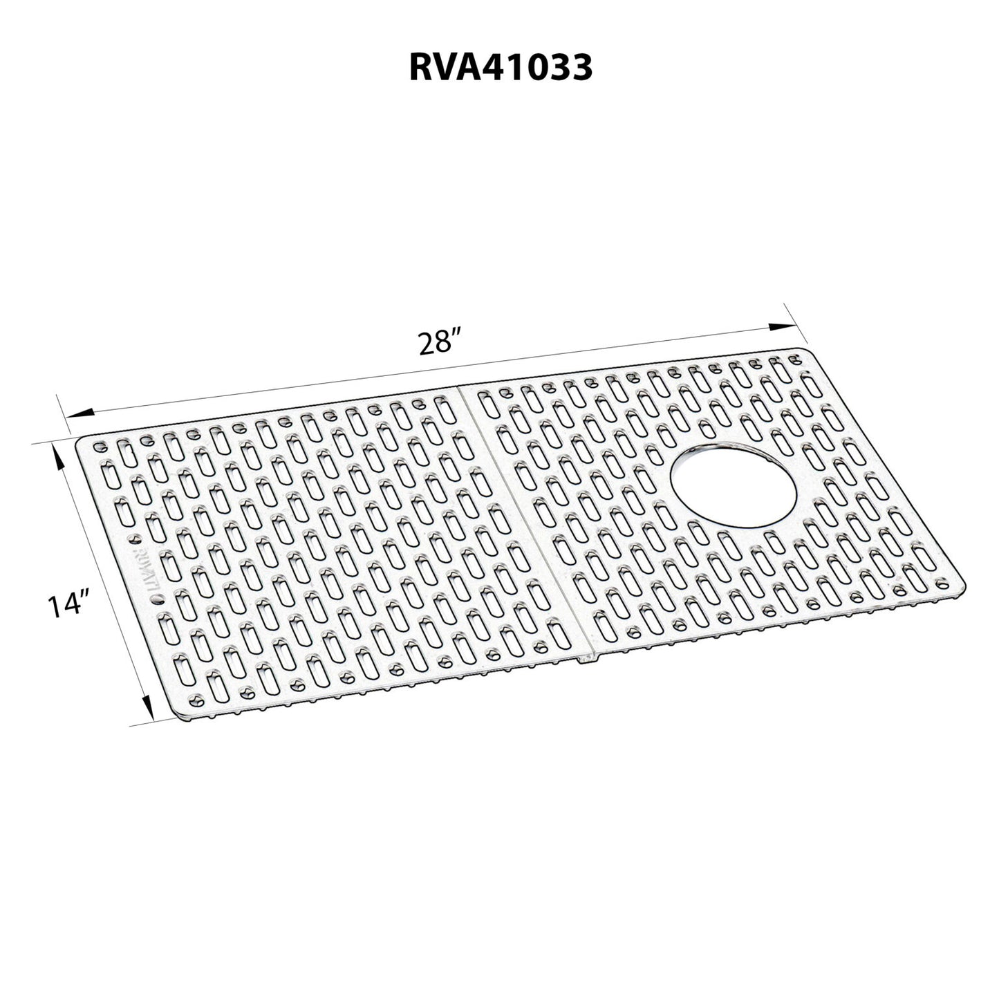 Ruvati Silicone Bottom Grid Sink Mat for RVG1033 and RVG2033 Sinks -RVA41033