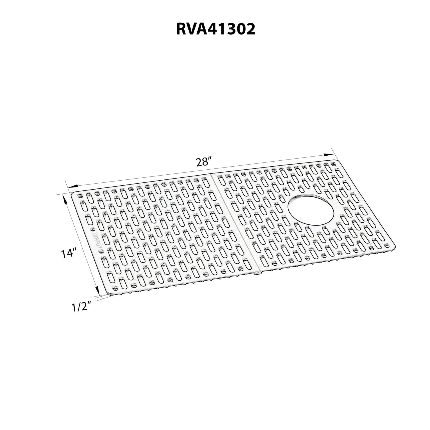 Ruvati Silicone Bottom Grid Sink Mat for RVG1302 and RVG2302 Sinks - RVA41302