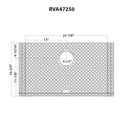 Ruvati Silicone Bottom Grid Sink Mat for RVH7250 Sink - Gray - RVA47250GR