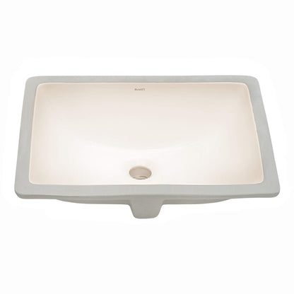 Ruvati 17 x 12 inch Undermount Bathroom Vanity Sink Rectangular Porcelain Ceramic with Overflow - RVB0718