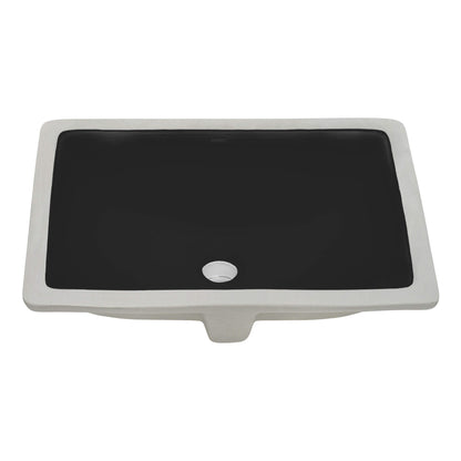 Ruvati 17 x 12 inch Undermount Bathroom Vanity Sink Rectangular Porcelain Ceramic with Overflow - RVB0718