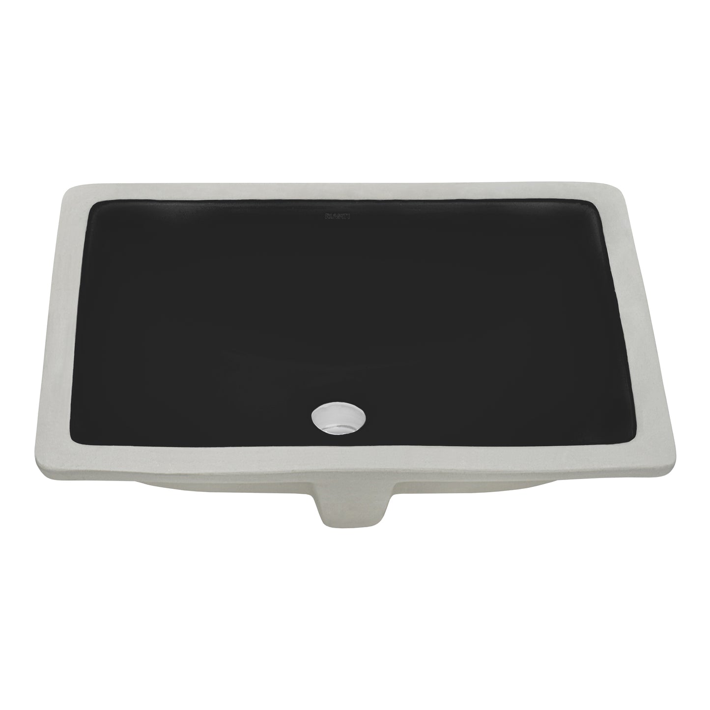 Ruvati 18 x 13 inch Undermount Bathroom Sink Rectangular Porcelain Ceramic with Overflow - RVB0720