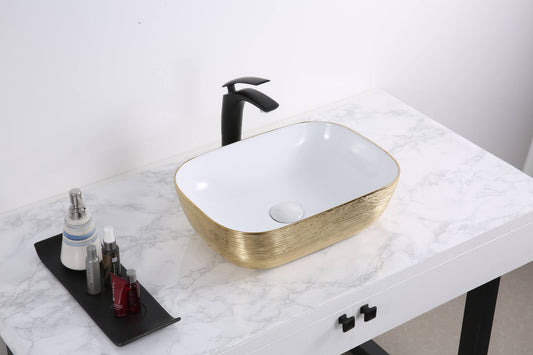 Ruvati 20 x 16 inch Bathroom Vessel Sink Decorative Art Above Vanity Counter White Ceramic - RVB2016