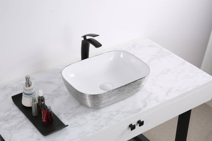 Ruvati 20 x 16 inch Bathroom Vessel Sink Decorative Art Above Vanity Counter Ceramic - RVB2016