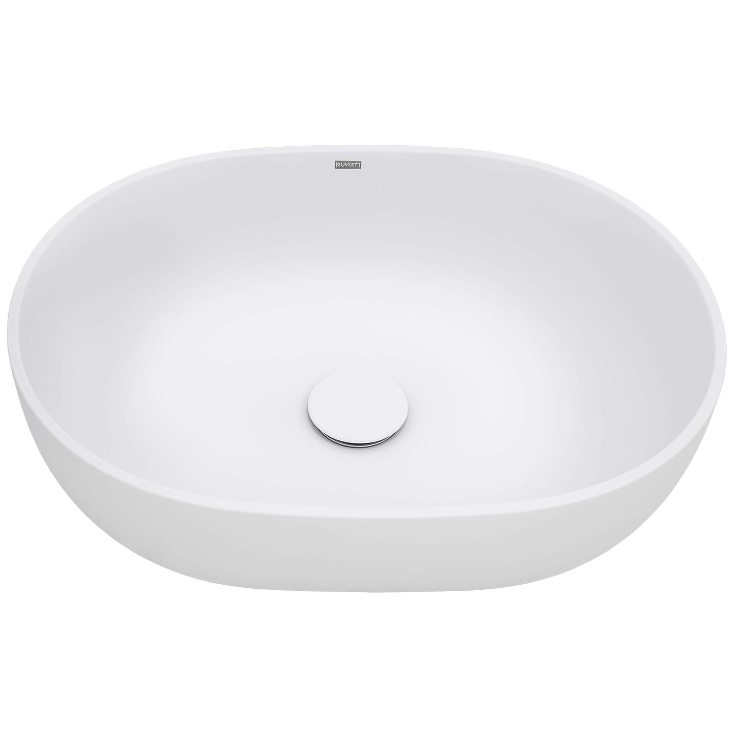 Ruvati 19-inch epiStone Solid Surface Bathroom Vessel Sink - RVB2119