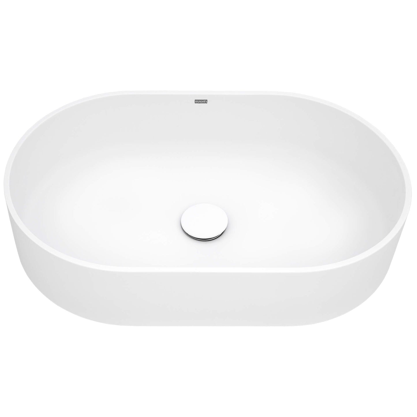 Ruvati 23-inch epiStone Solid Surface Modern Bathroom Vessel Sink - RVB2550