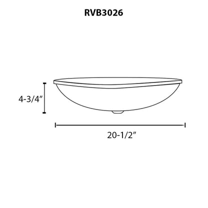 Ruvati 20 inch Murano Glass Art Drop In Round Decorative Pattern Bathroom Sink - Nautilus Brown - RVB3026