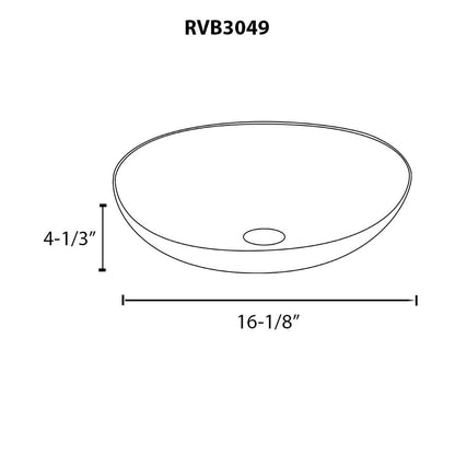 Ruvati 16 inch Murano Glass Art Vessel Circle Decorative Pattern Bathroom Sink