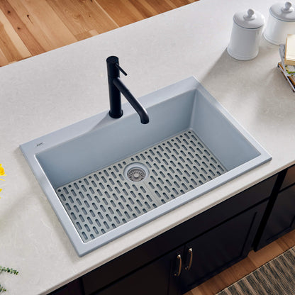 Ruvati 30 x 20 inch epiGranite Drop-in Topmount Granite Composite Single Bowl Kitchen Sink -RVG1030