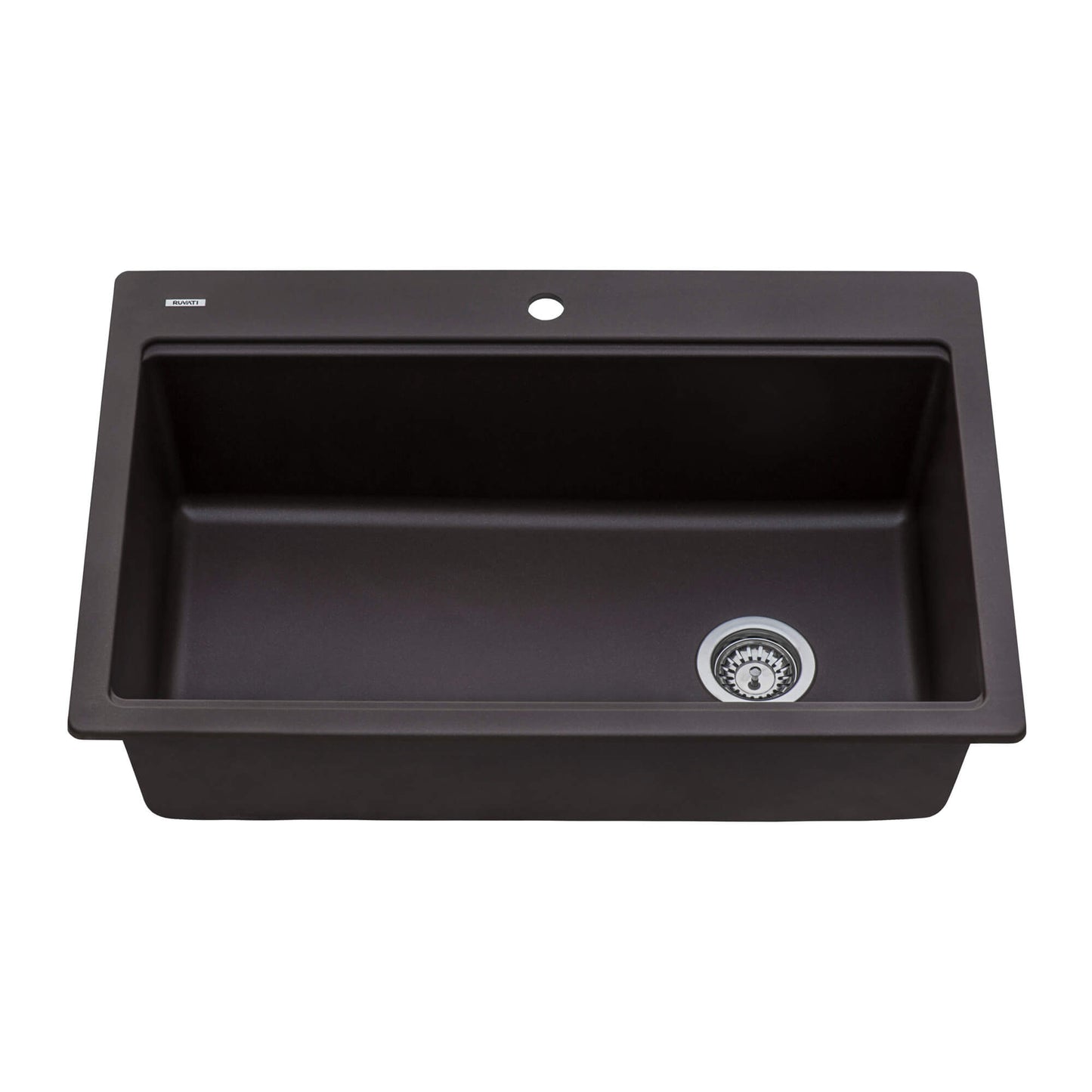 Ruvati 33-inch Granite Composite Workstation Drop-in Topmount Kitchen Sink - RVG1302