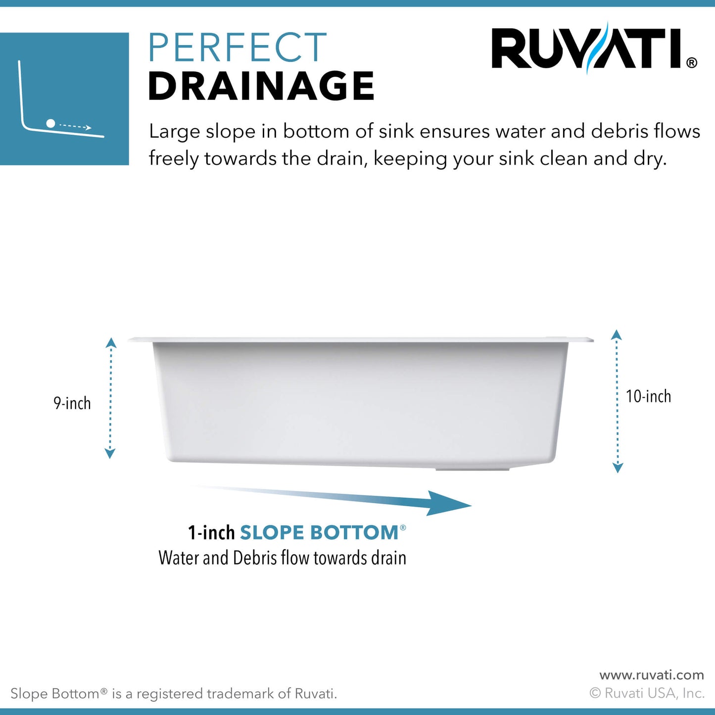 Ruvati 33-inch Granite Composite Workstation Drop-in Topmount Kitchen Sink - RVG1302