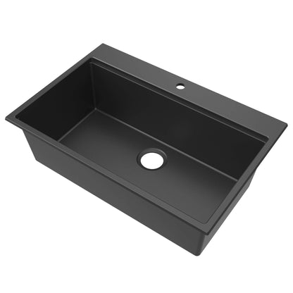 Ruvati 33-inch epiRock Workstation Topmount Kitchen Sink - RVG1325