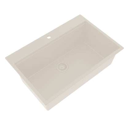 Ruvati 33-inch epiRock Workstation Topmount Kitchen Sink - RVG1325