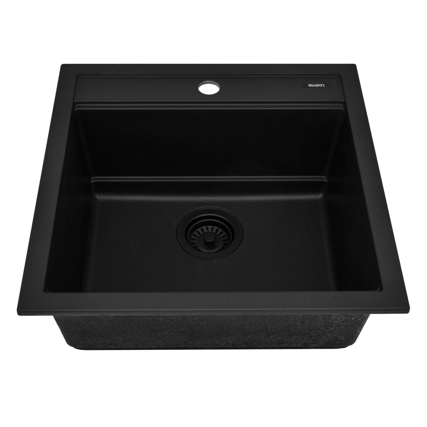 Ruvati 20-inch epiCube Granite Composite Workstation Drop-in Topmount Wet Bar Prep Sink - RVG1620