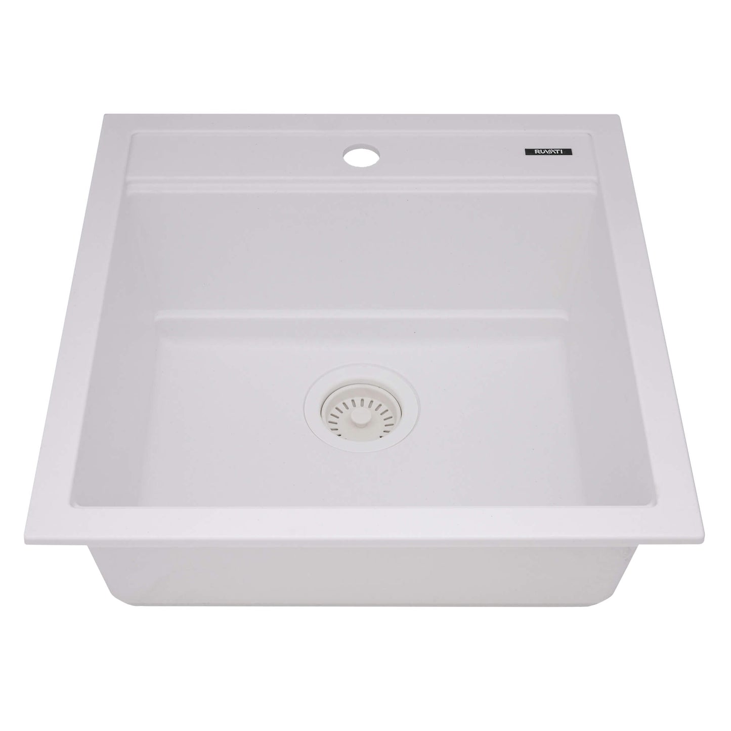 Ruvati 21 x 17 inch Granite Composite Undermount Single Bowl Wet Bar Prep Sink - RVG2022