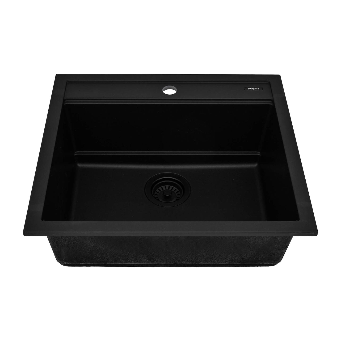 Ruvati 23-inch epiCube Granite Composite Workstation Drop-in Topmount Wet Bar Prep Sink - RVG1622