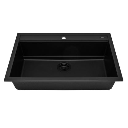 Ruvati 31-inch epiCube Granite Composite Workstation Drop-in Topmount Kitchen Sink - RVG1631