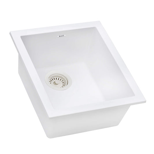 Ruvati 15 x 17 inch Granite Composite Undermount Single Bowl Wet Bar Prep Sink - RVG2016