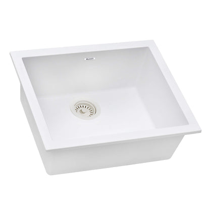 Ruvati 21 x 17 inch Granite Composite Undermount Single Bowl Wet Bar Prep Sink - RVG2022