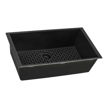 Ruvati 27 x 18 inch Granite Composite Undermount Single Bowl Kitchen Sink - RVG2027