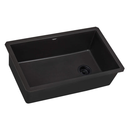 Ruvati 32 x 19 inch epiGranite Undermount Granite Composite Single Bowl Kitchen Sink - RVG2033