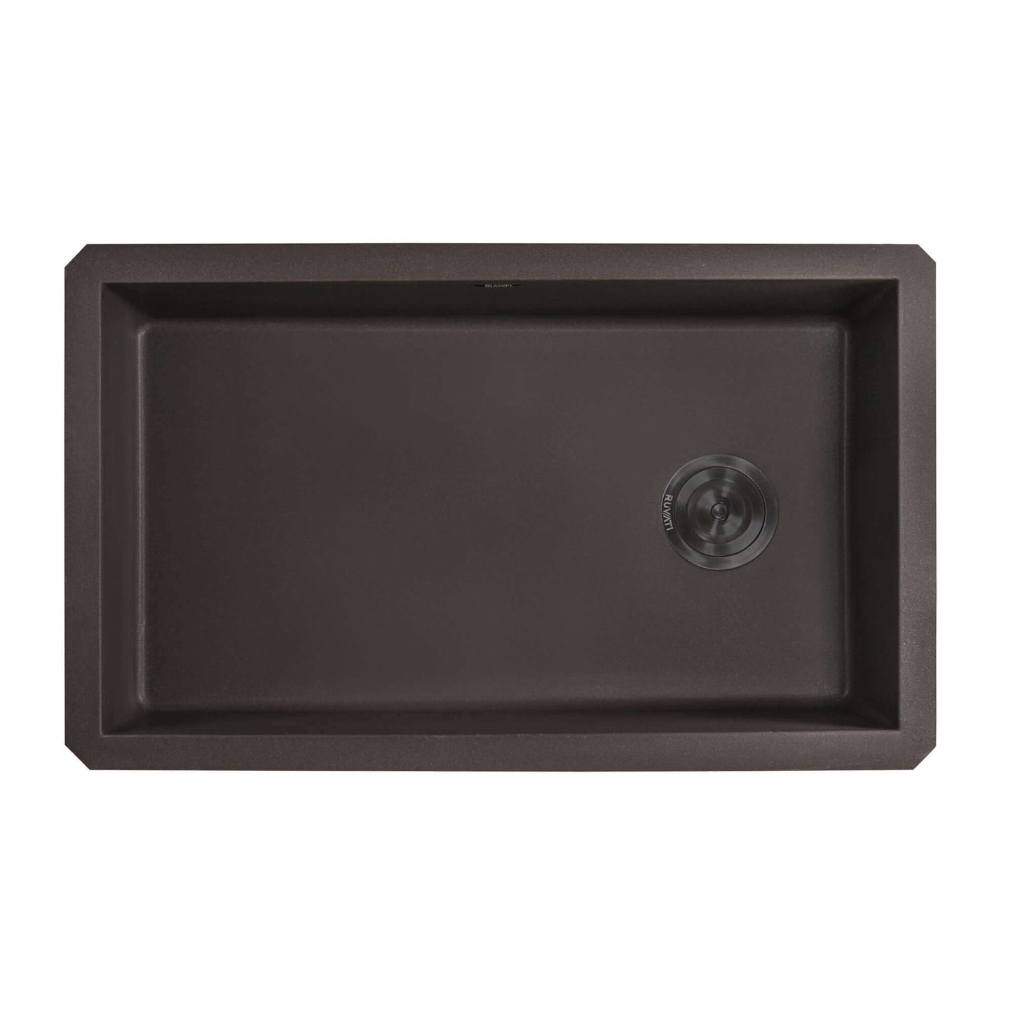 Ruvati 32 x 19 inch epiGranite Undermount Granite Composite Single Bowl Kitchen Sink - RVG2033