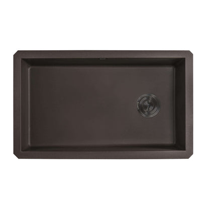 Ruvati 32 x 19 inch epiGranite Undermount Granite Composite Single Bowl Kitchen Sink - RVG2033