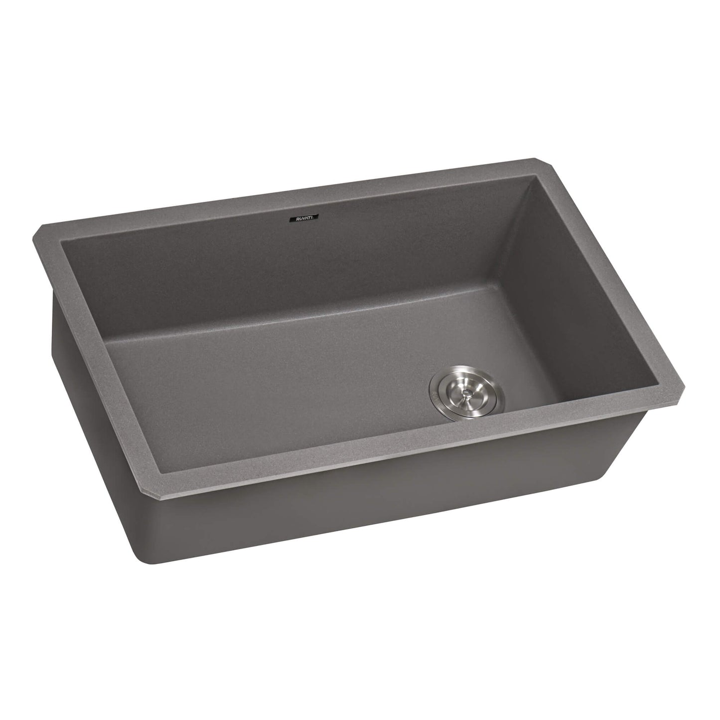 Ruvati 32 x 19 inch epiGranite Undermount Granite Composite Single Bowl Kitchen Sink - RVG2033