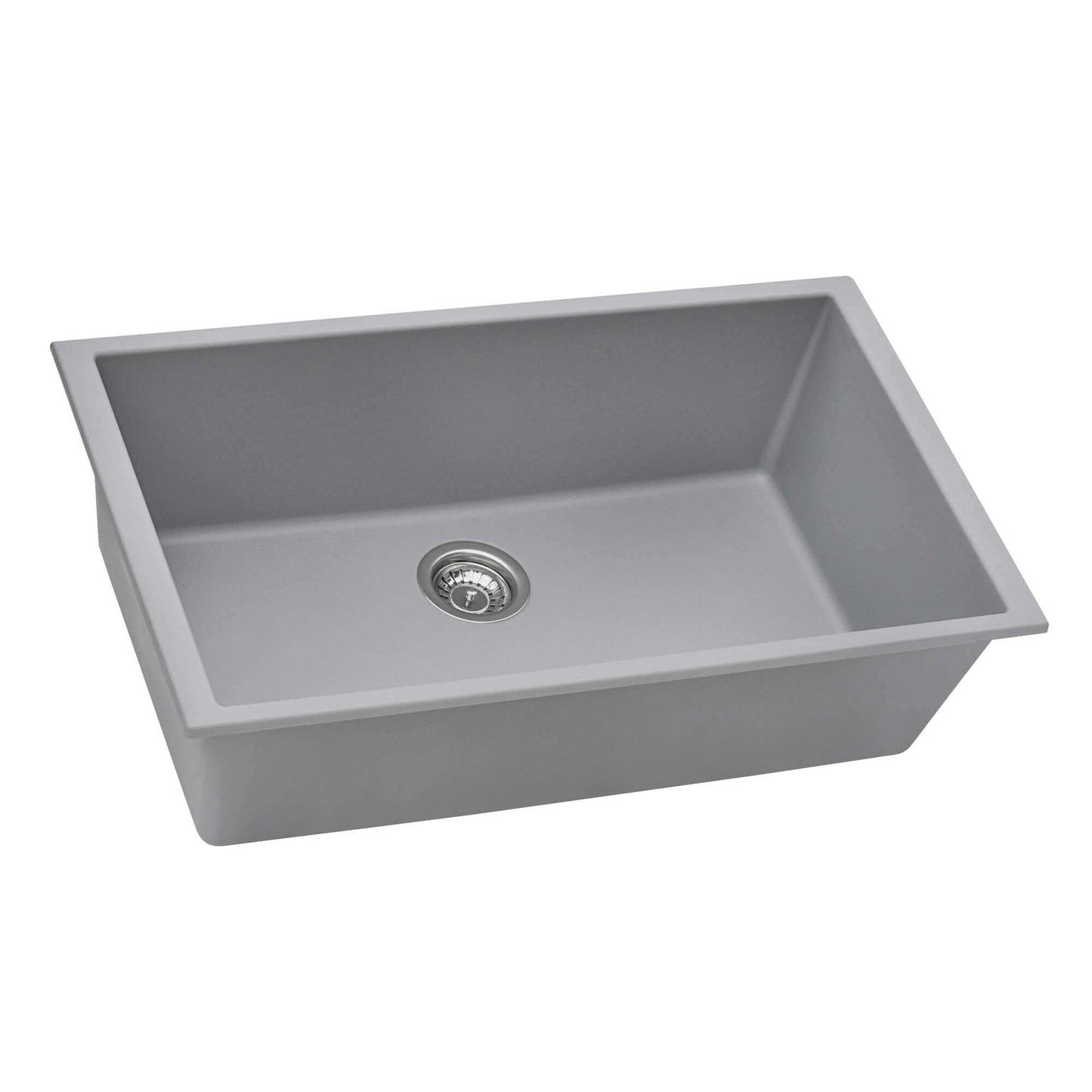 Ruvati 33 x 19 inch Granite Composite Undermount Single Bowl Kitchen Sink - RVG2080