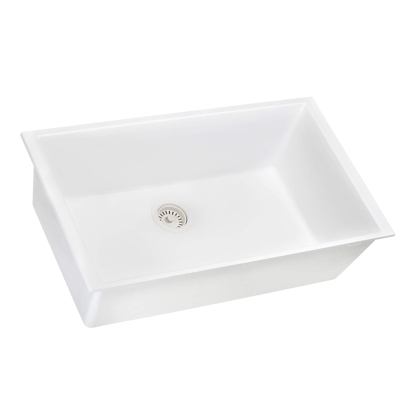 Ruvati 33 x 19 inch Granite Composite Undermount Single Bowl Kitchen Sink - RVG2080