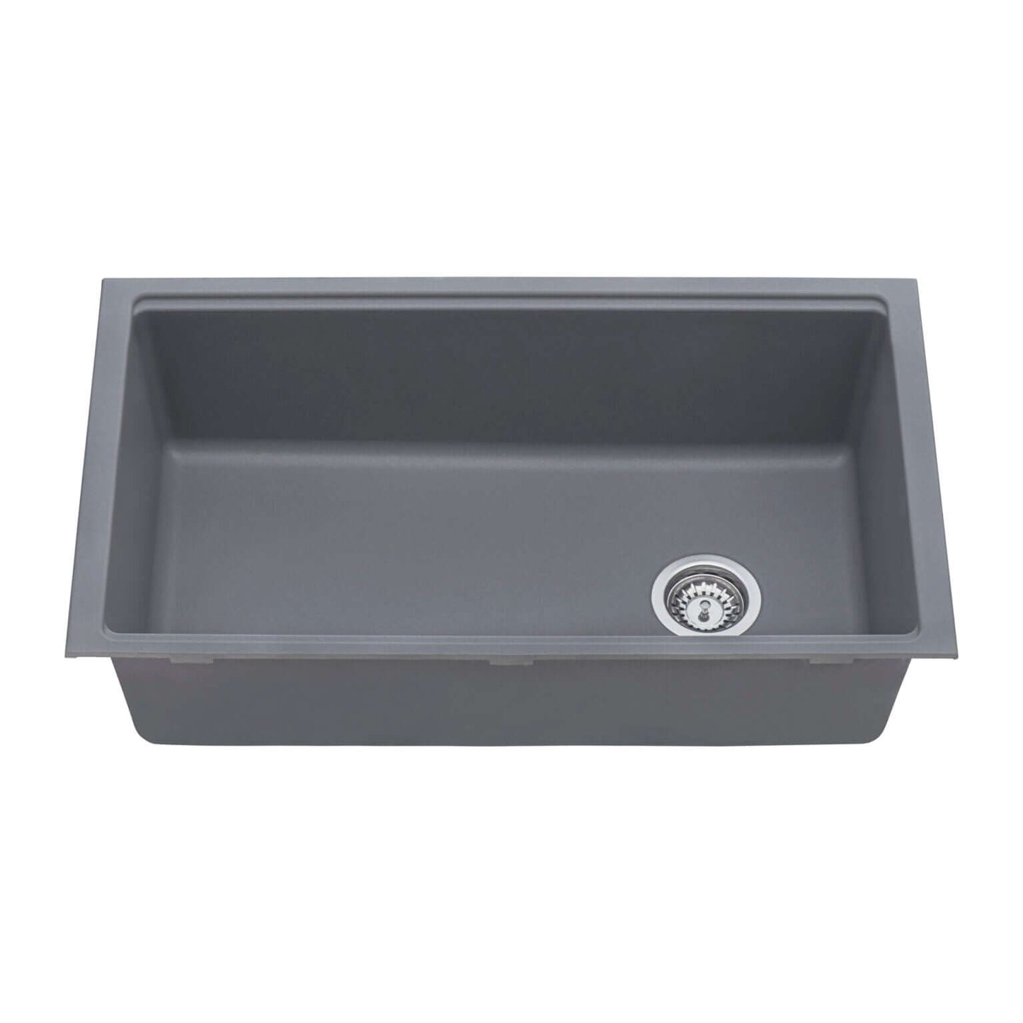 Ruvati 33-inch Granite Composite Workstation Undermount Kitchen Sink Single Bowl - RVG2302